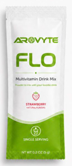 AROVYTE FLO Strawberry multivitamin drink mix single-serving pouch